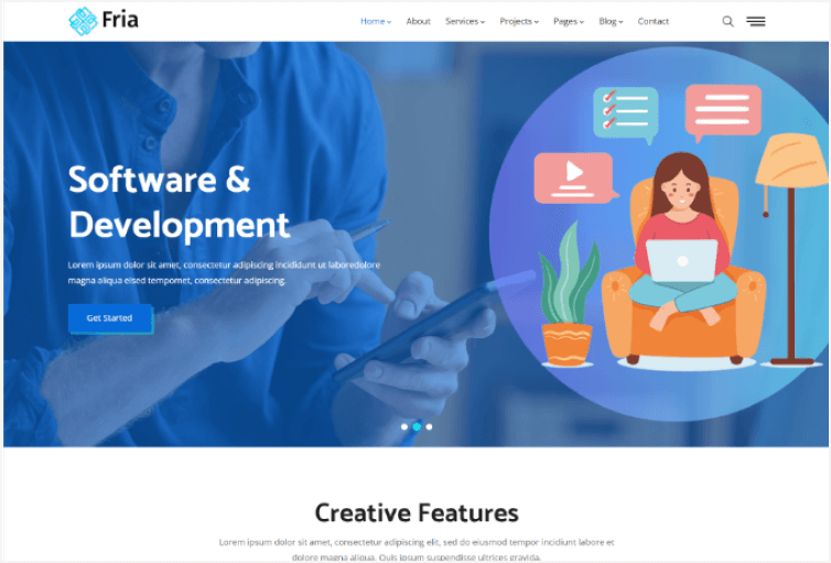 Fria – IT Startup & Technology Services HTML Template