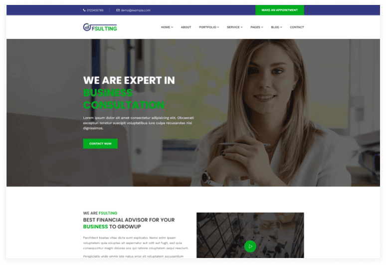 Fsulting - Finance Consulting Bootstrap 4 Template