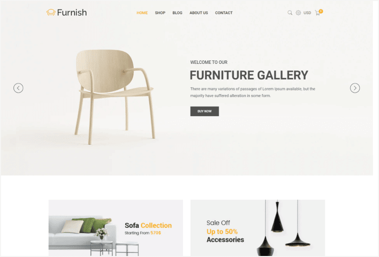 Furnish Minimal Furniture Shopify Theme