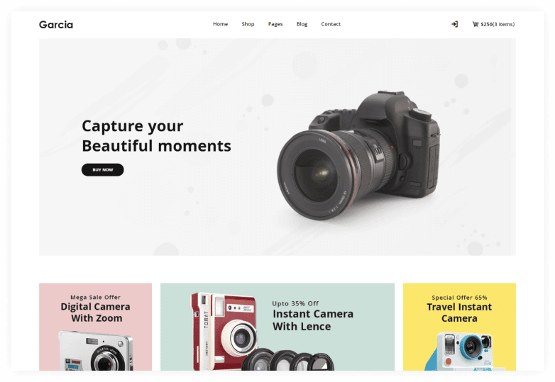 Garcia - Camera Store HTML Template