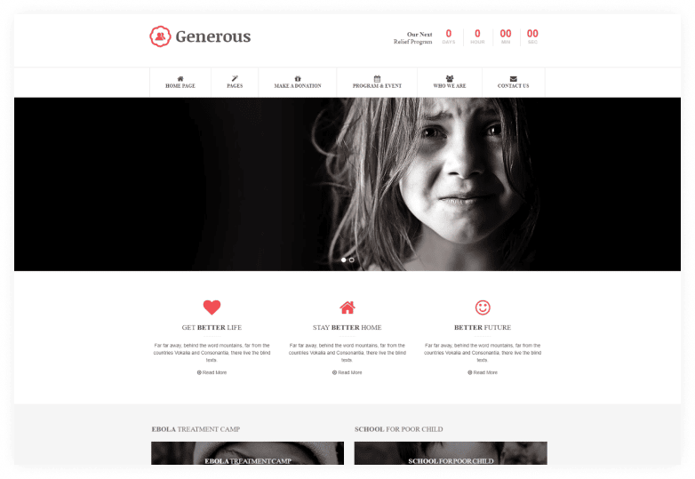 Generous - Charity HTML Templates