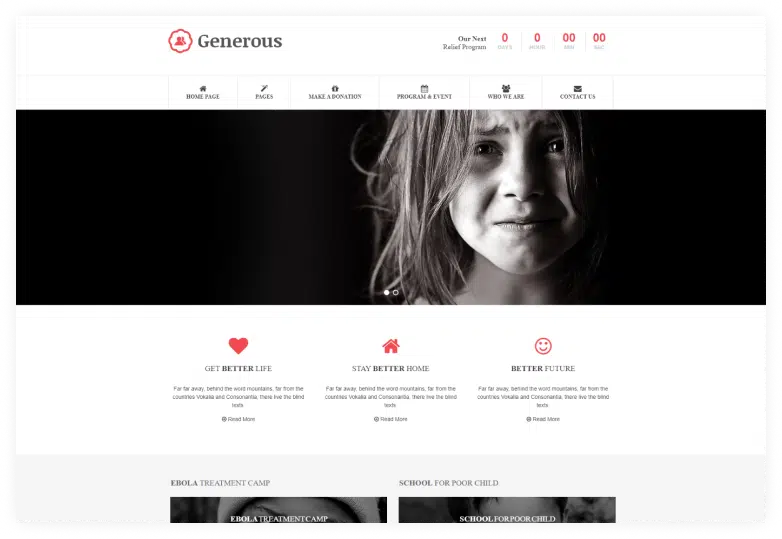 Generous - Charity HTML Templates