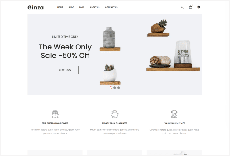 Ginza Minimal Furniture Shopify Theme