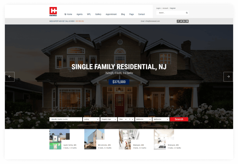 Homeworld - Real Estate HTML5 Template 