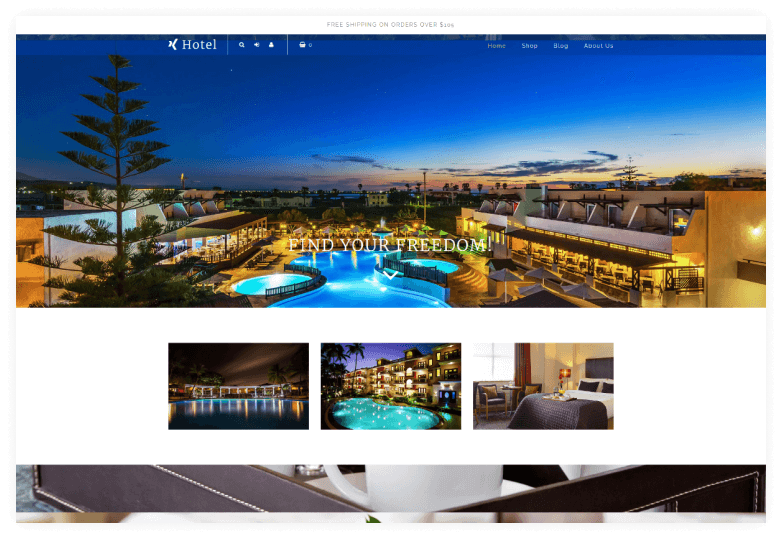 Hotel – Responsive Hotel Booking & Service Shopify Theme