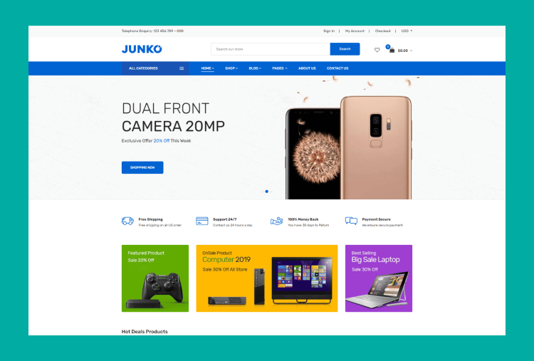 Junko - Electronics Industry Shopify Theme