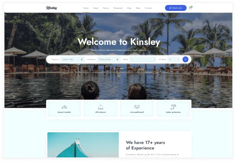  Kinsley - Hotel Template 