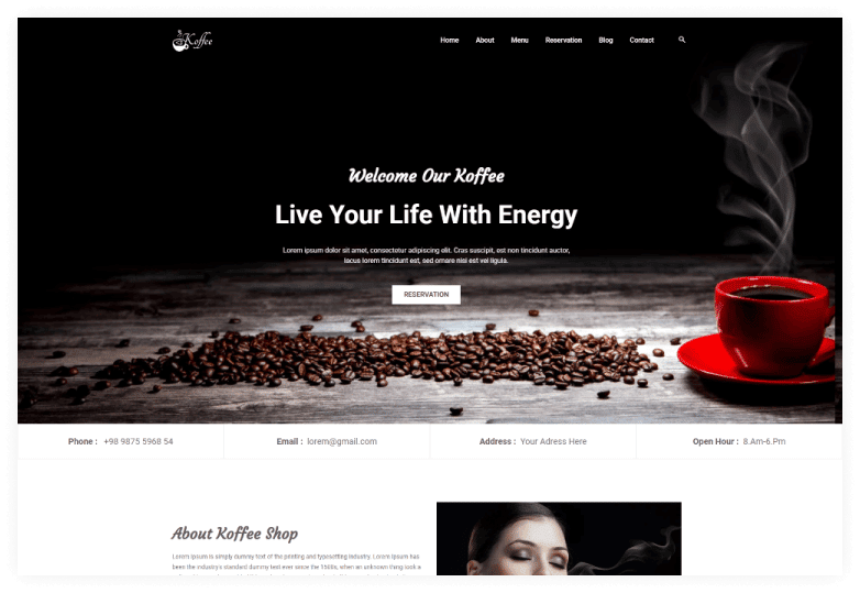 Koffee - Coffee Shop HTML Template