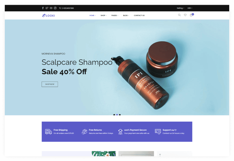 Looki - Beauty & Cosmetics eCommerce Shopify theme