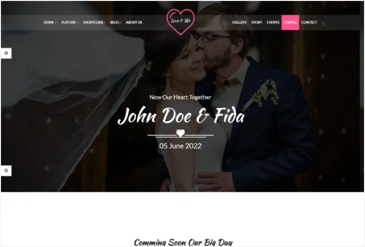 Love & We Wedding HTML Template