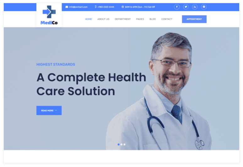 MediCo - Medical and Health Bootstrap Template