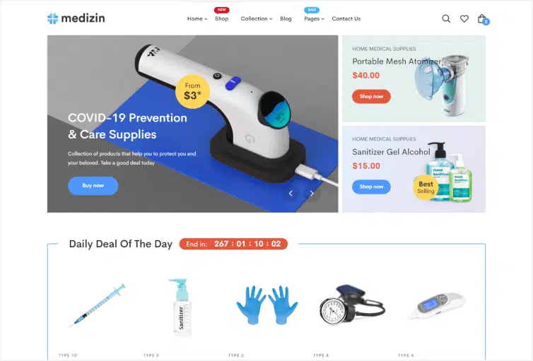 Medizin Medical Equipment Shopify Theme