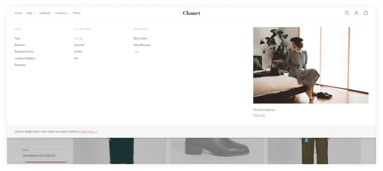 Mega Navigation Menu