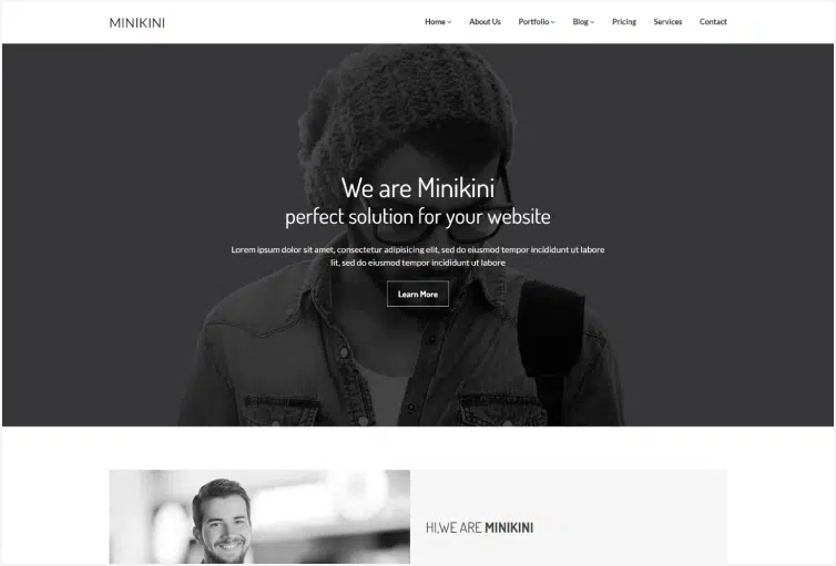 Minikini – Minimal Portfolio Template