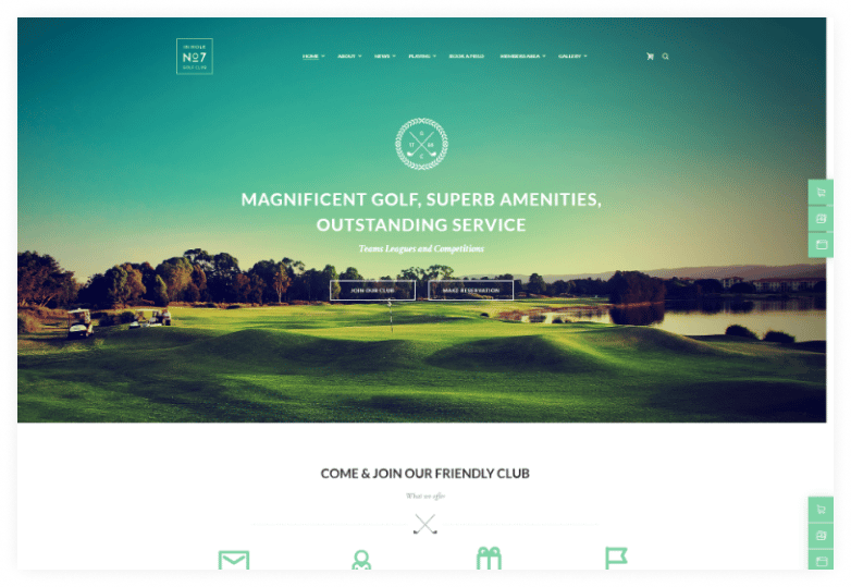 N7 | Golf Club, Sports & Events Theme