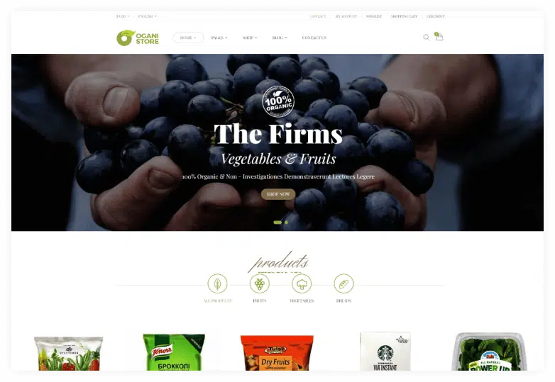 Ogani - Organic Food Shopify Theme
