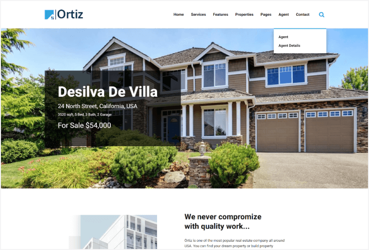Ortiz – Real Estate HTML5 Template