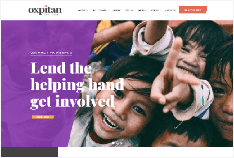 Oxpitan - Nonprofit Charity WordPress Theme