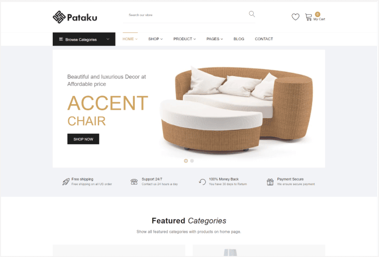 Pataku Furniture Shopify Theme