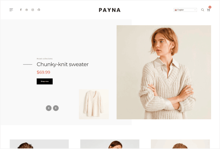Payna Clean, Minimal Shopify Theme