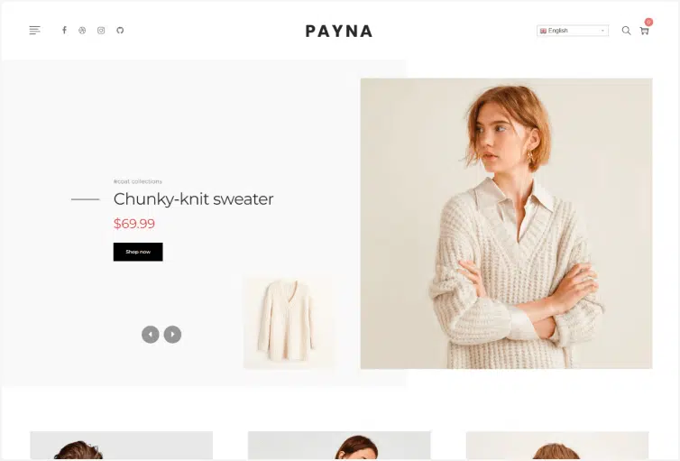 Payna Clean, Minimal Shopify Theme