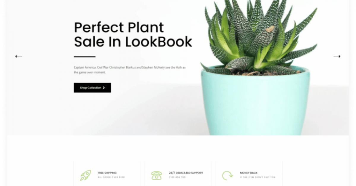 Plant and Flower Shop eCommerce HTML Template - Plantmore