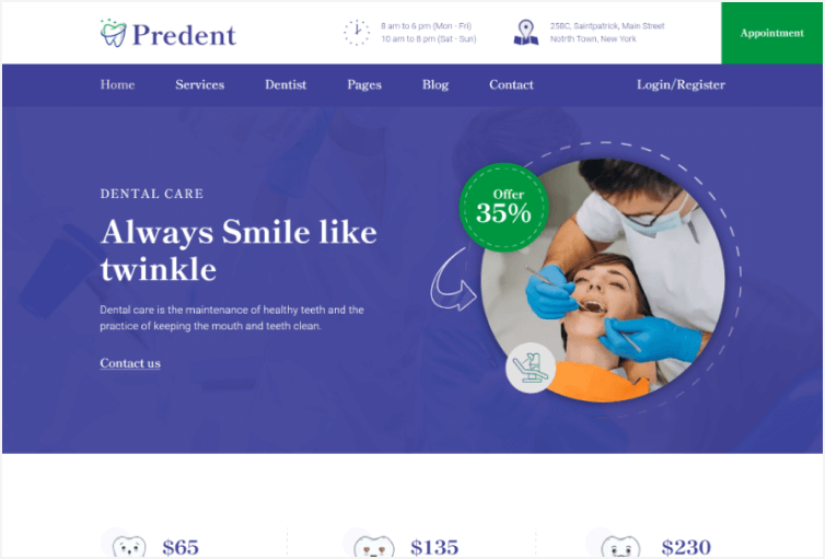 Predent Dental Care HTML Template