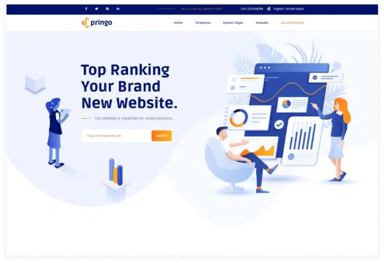Pringo Digital Marketing HubSpot Theme