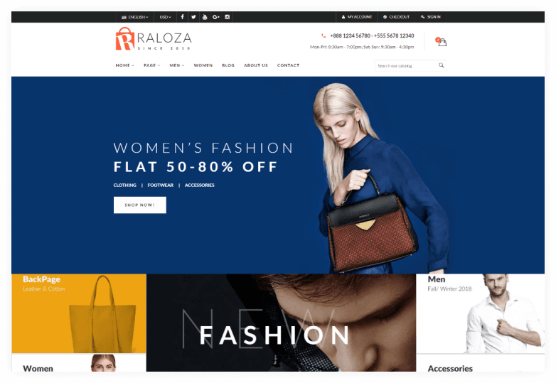 Raloza - Fashion eCommerce HTML Template