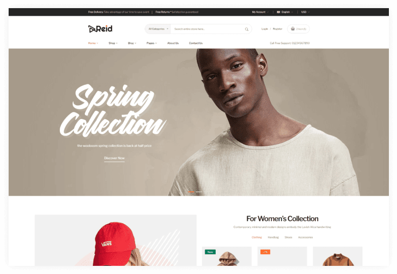 Reid - Fashion eCommerce HTML Template
