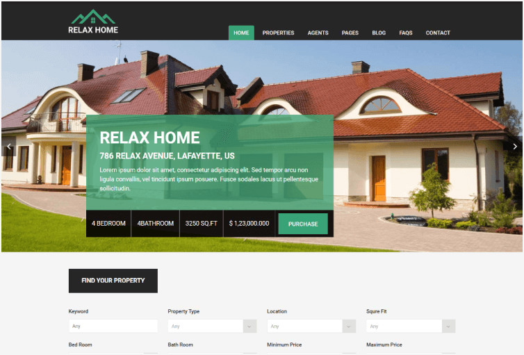Relax Home – Real Estate HTML Templa