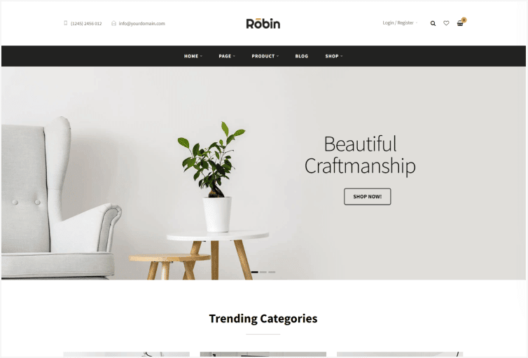 Robin Furniture Shopify Theme 