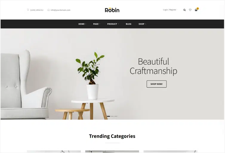 Robin Furniture Shopify Theme 