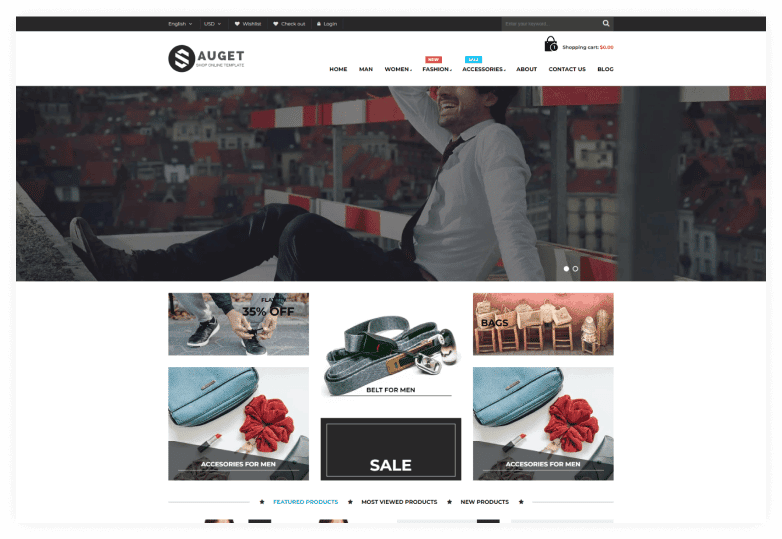 Sauget - Fashion Electronics Store HTML Template
