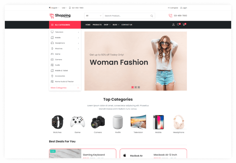 Shopwise – Shopify Theme with Color Swatches