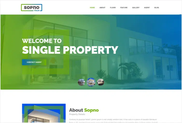 Sopnovilla - Single Property Real Estate Template