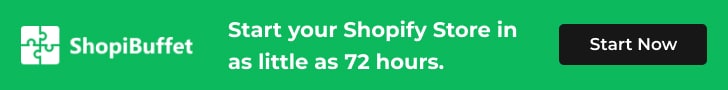 start your shopify store in as little as 72 hours