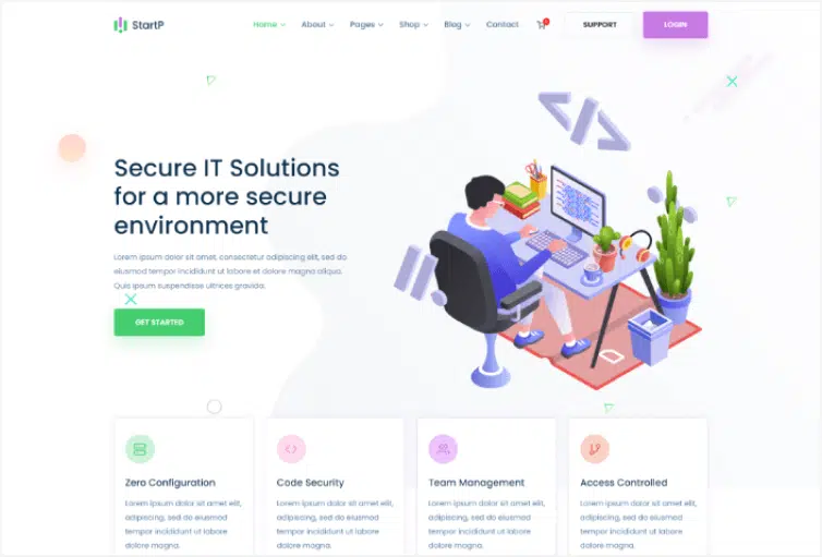 StartP - IT Startup & Digital Business Services HTML Template