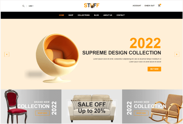 Stuff Furniture Responsive Shopify Theme