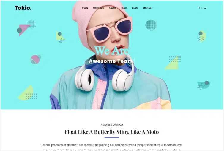 Tokio – Minimal Portfolio Bootstrap4 Template