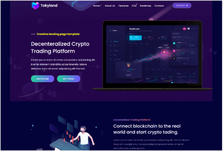 Tokyland - ICO and Crypto Bootstrap Template