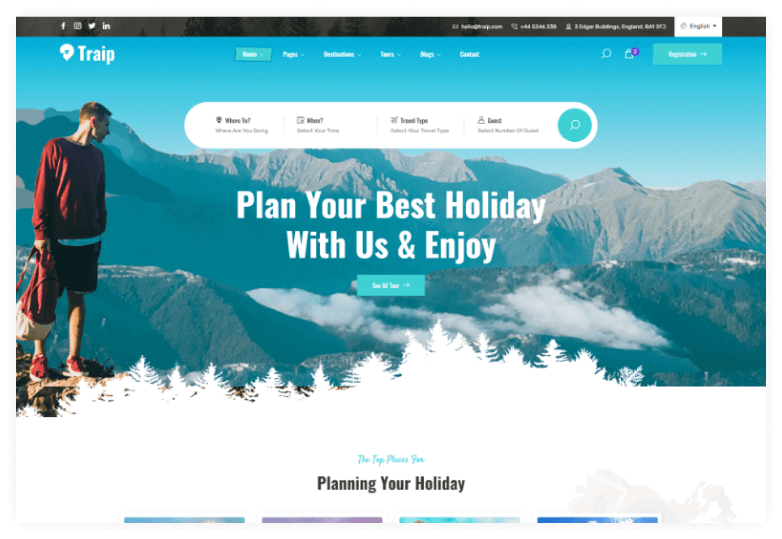 Traip - Travel & Tour Booking HTML Template