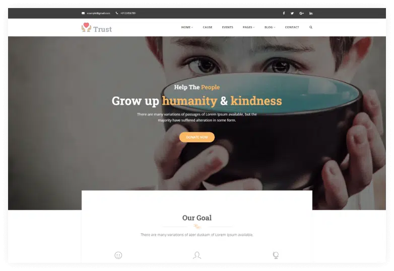Trust – Nonprofit Charity HTML Template