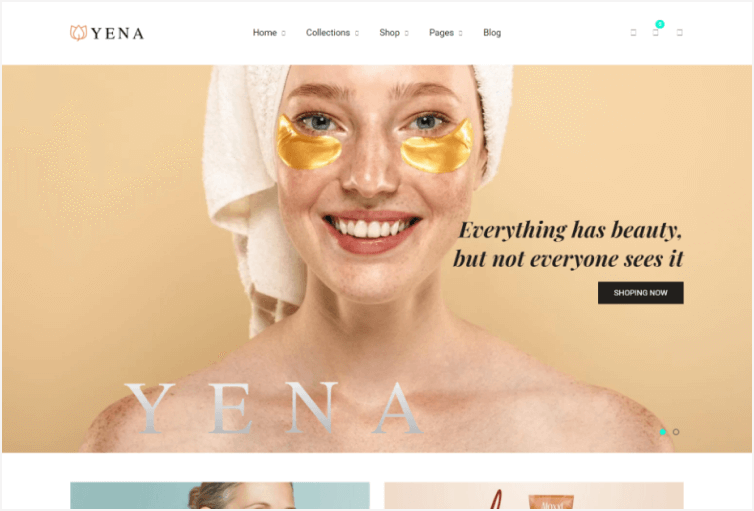 Yena – Beauty & Cosmetic Shopify Theme