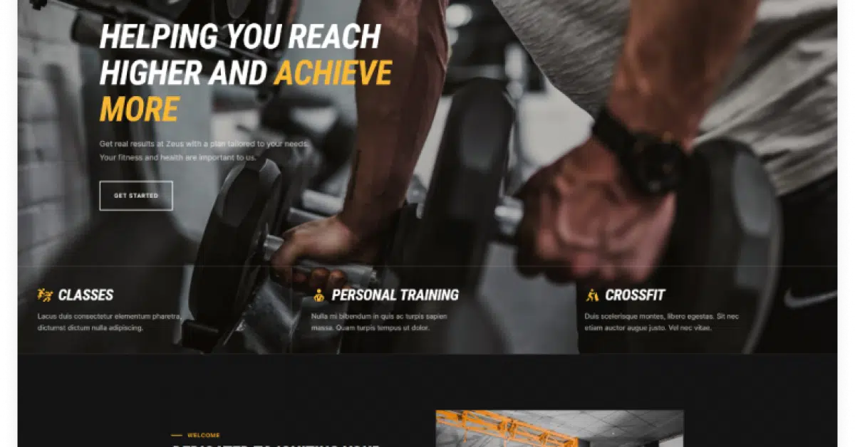 Zeus – Fitness Webflow Template