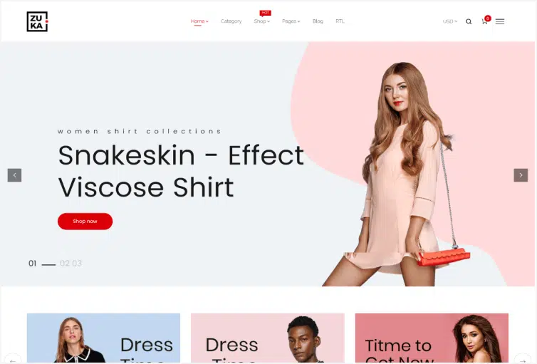 Minimal Shopify Theme Zuka