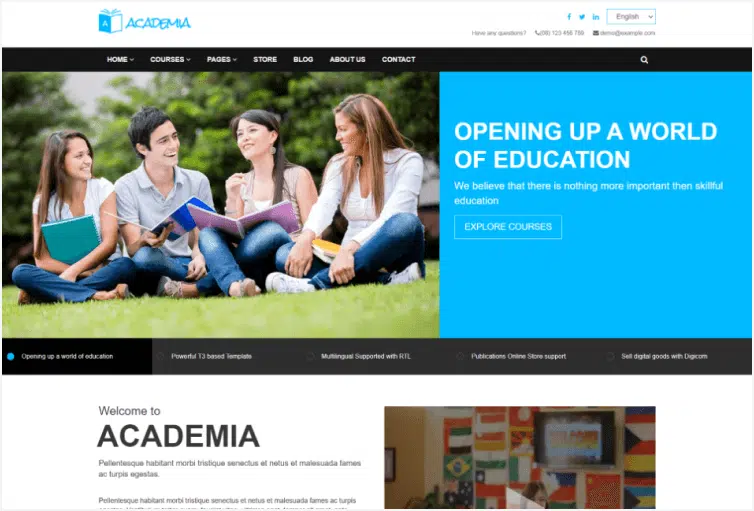 Academia - Education HTML Template
