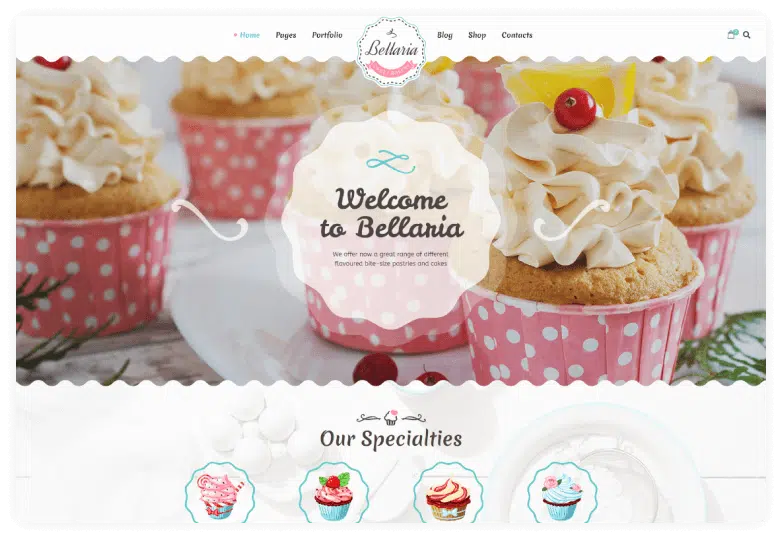 Bellaria - A Delicious Cakes and Bakery HTML Template