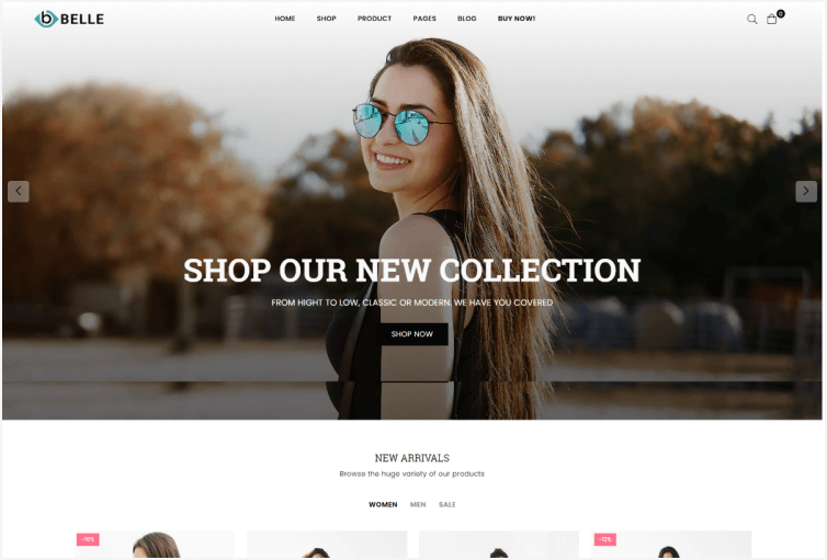 Belle Clothing and Fashion Shopify Theme