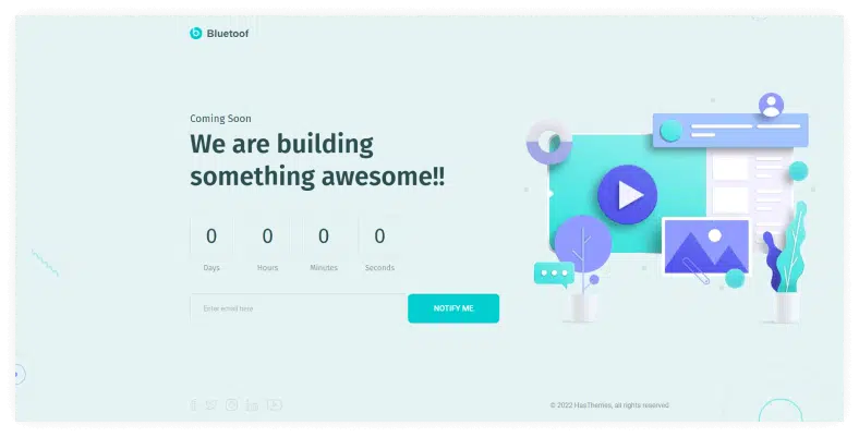 Bluetoof - React JS Coming Soon Template